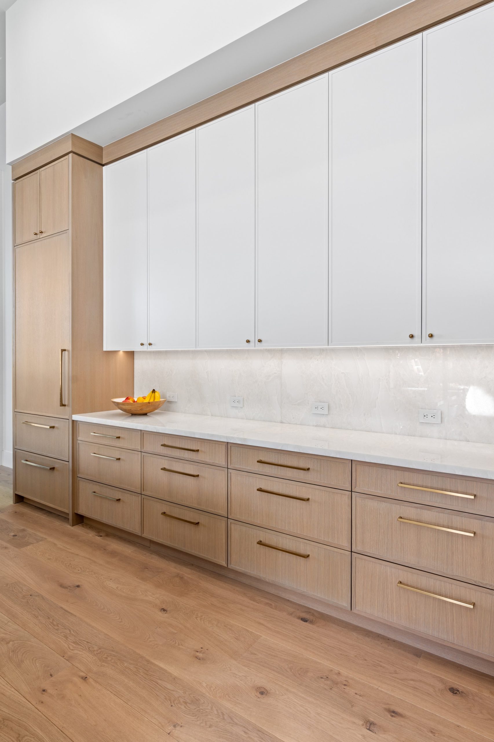Aged Cedar Cerused Contemporary Kitchen