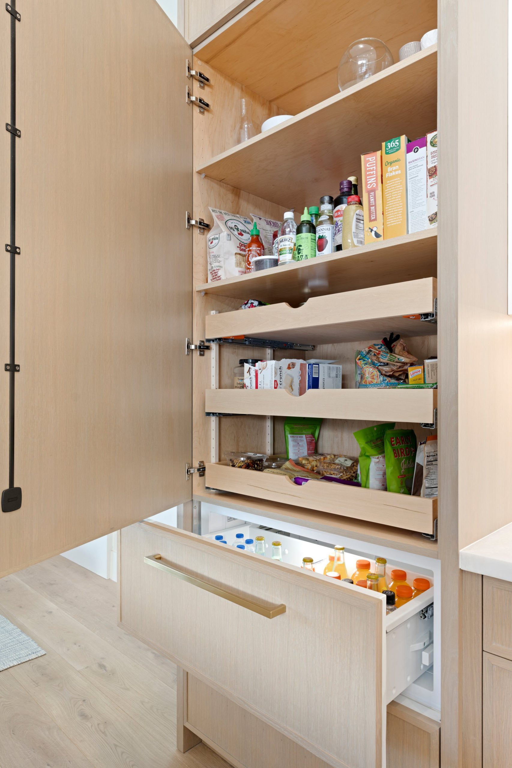 Aged Cedar Cerused Contemporary Kitchen