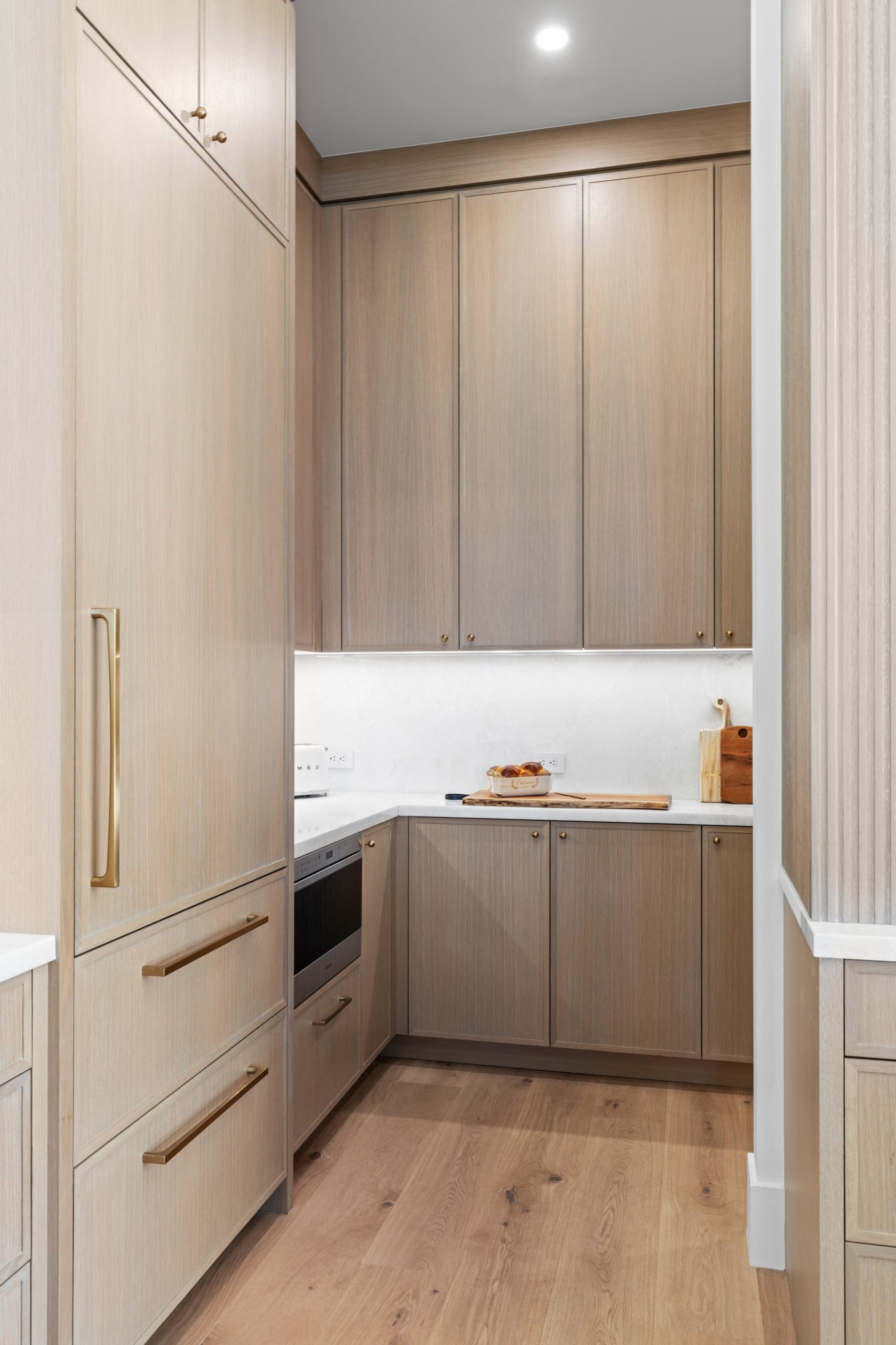 Aged Cedar Cerused Contemporary Kitchen