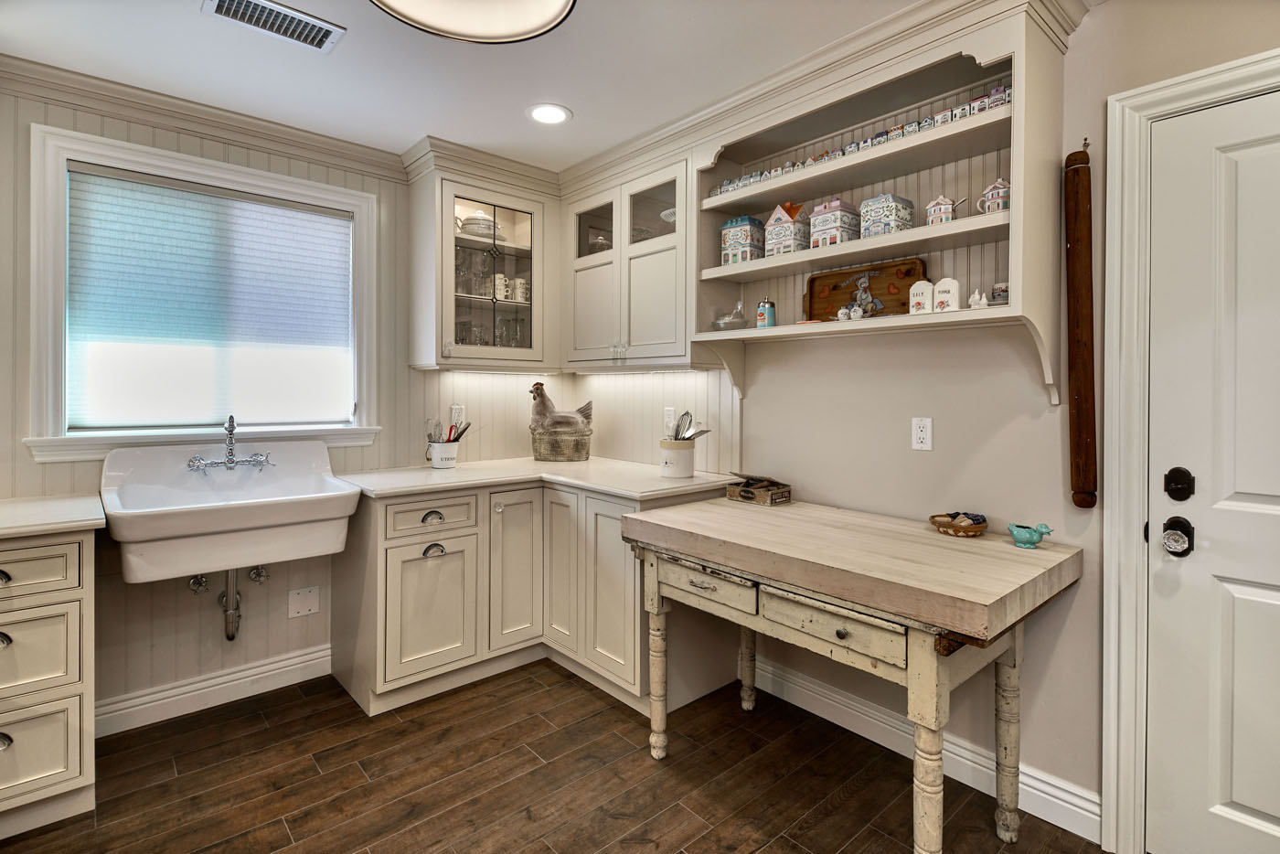 Antique White Custom Cabinets