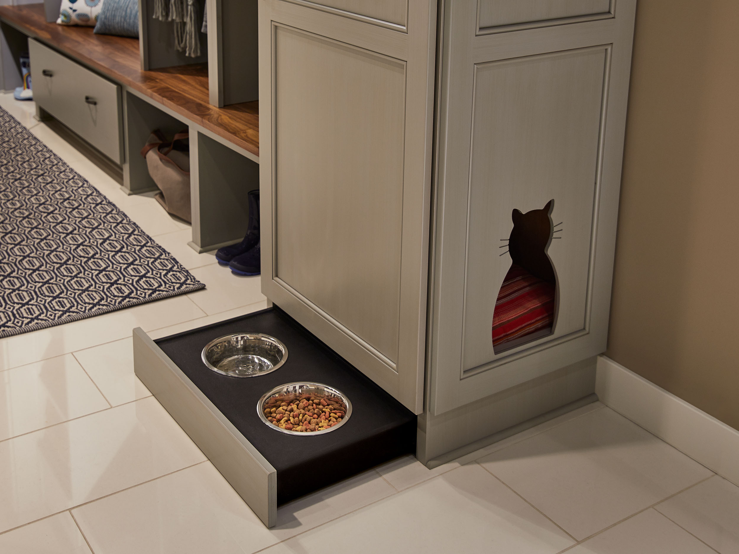 Blue Gray Mudroom