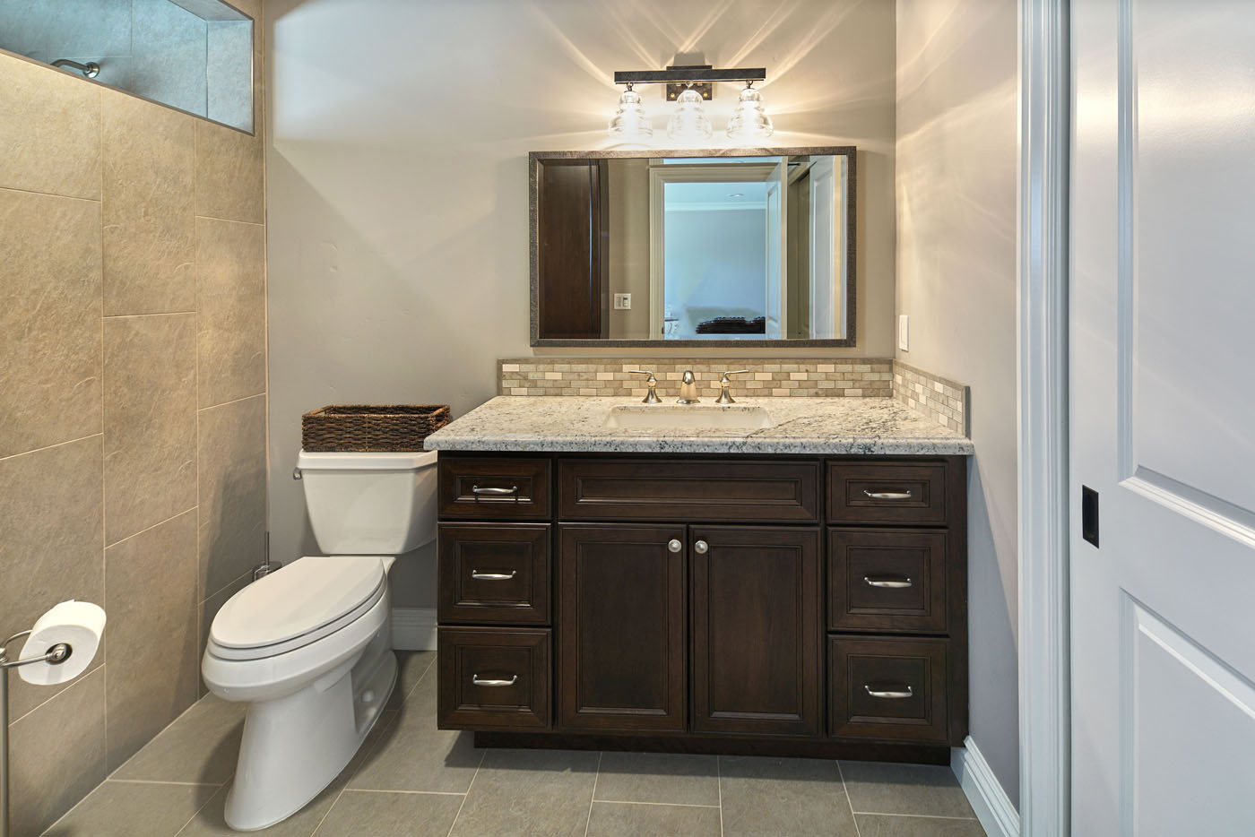 Chocolate Brown Bathroom Storage Cabinets