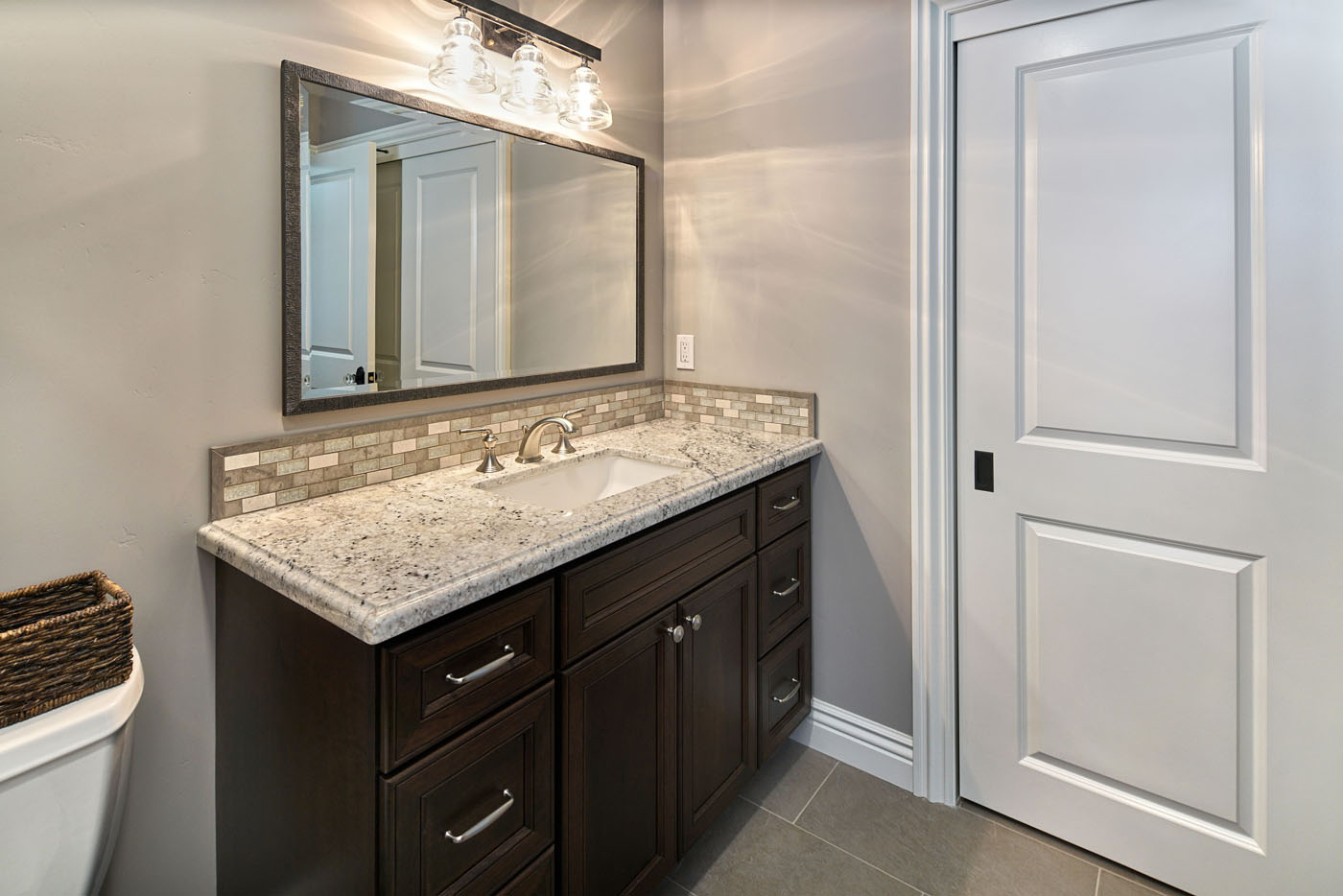 Chocolate Brown Bathroom Storage Cabinets