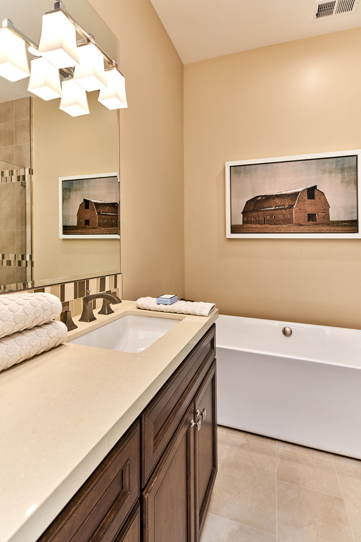 Bathroom Vanity in Chocolate Brown