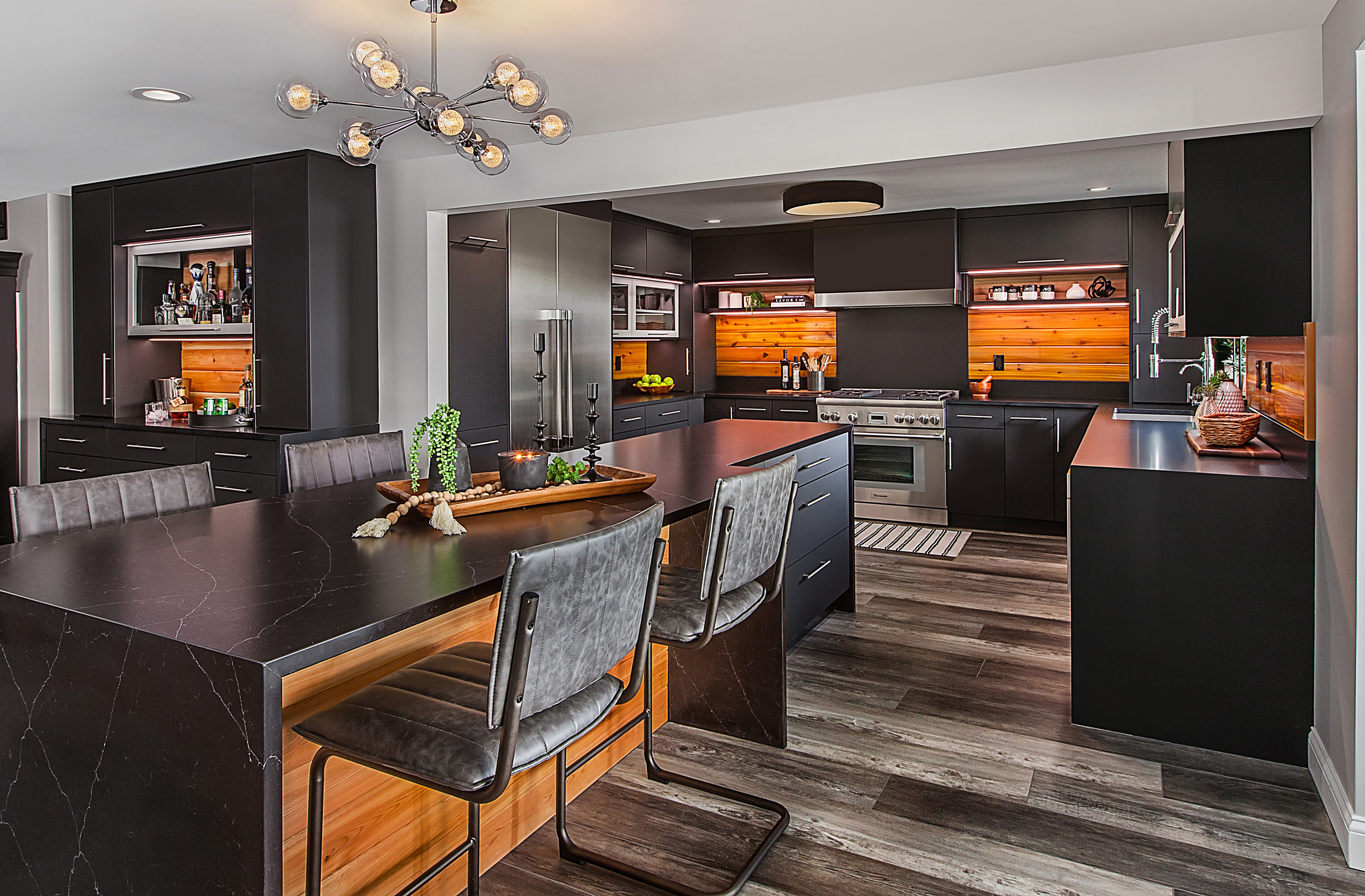 Contemporary Contrast Kitchen