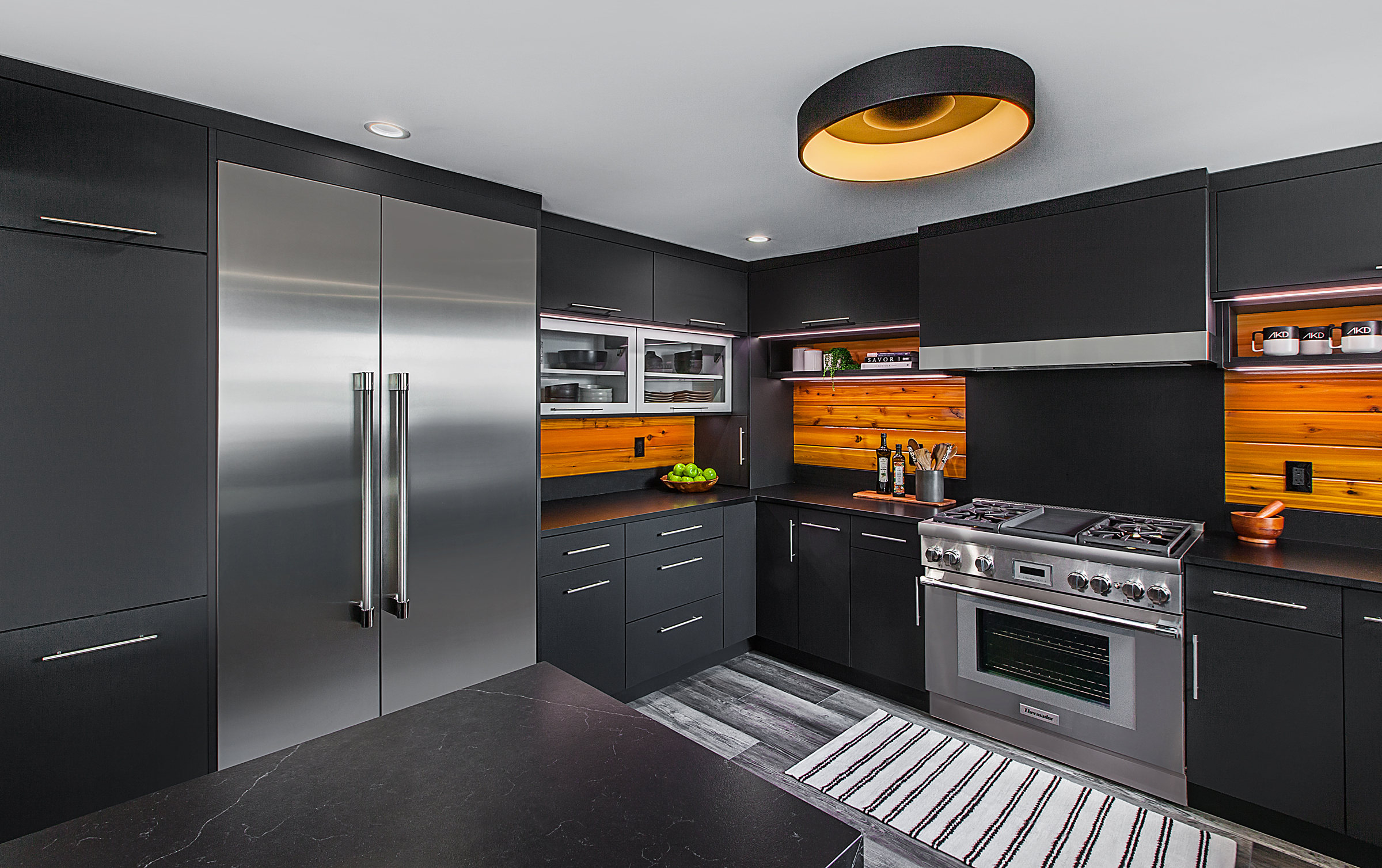 Contemporary Contrast Kitchen