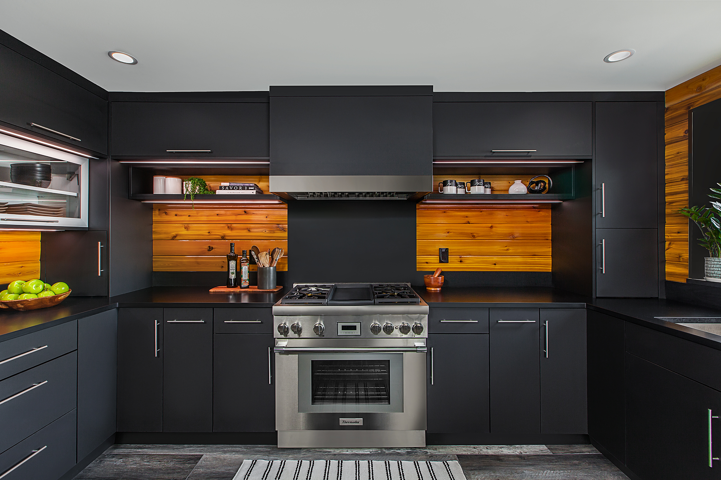 Contemporary Contrast Kitchen