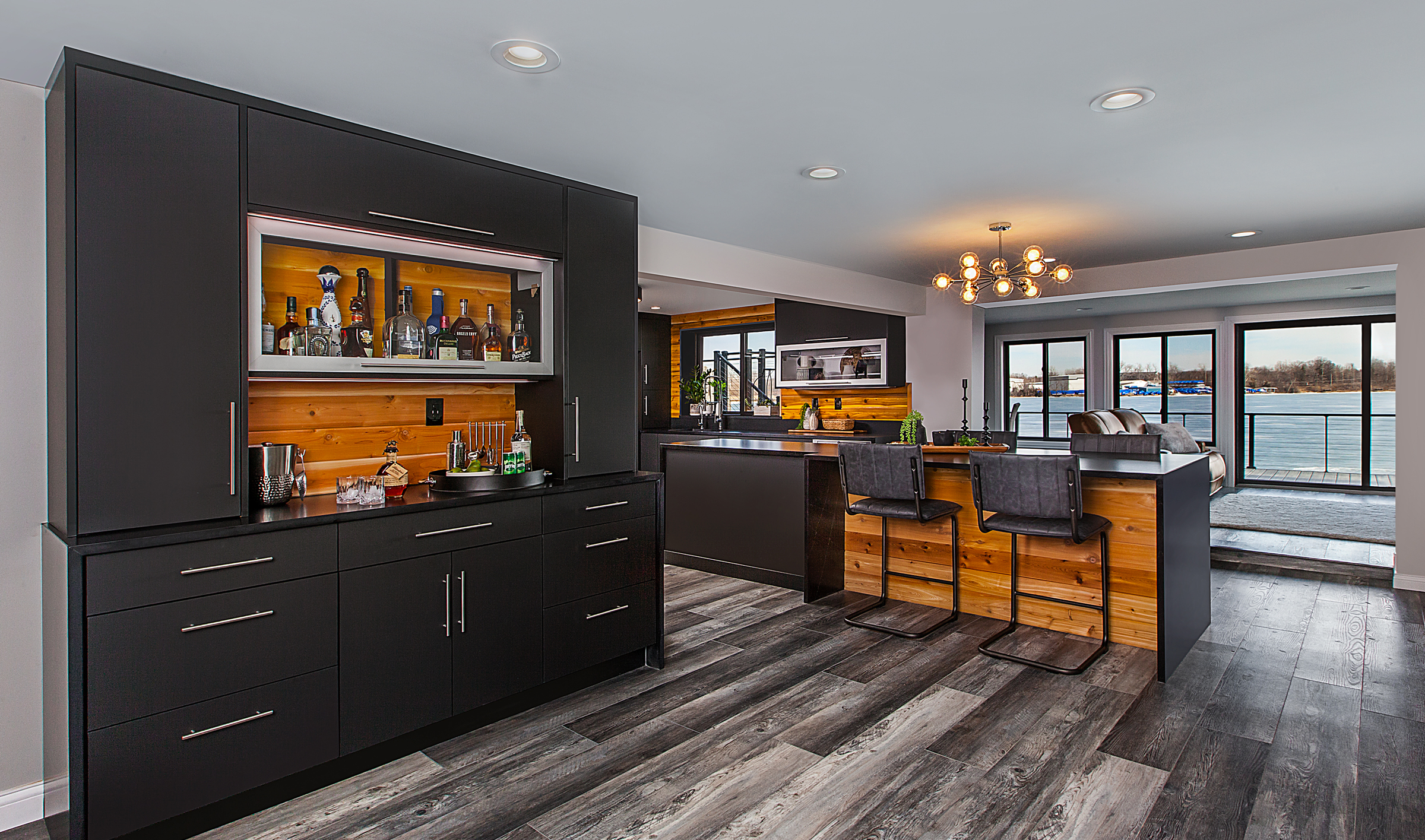 Contemporary Contrast Kitchen