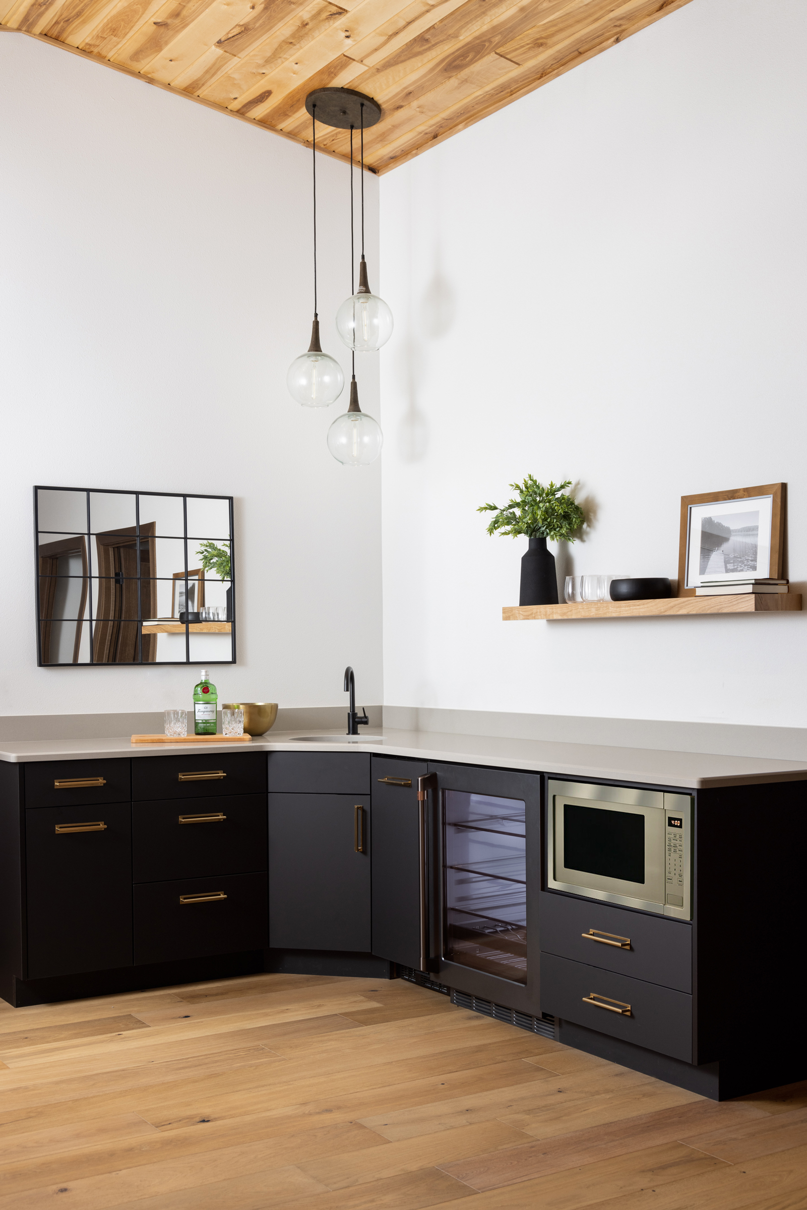 Contemporary Family Room Cabinets