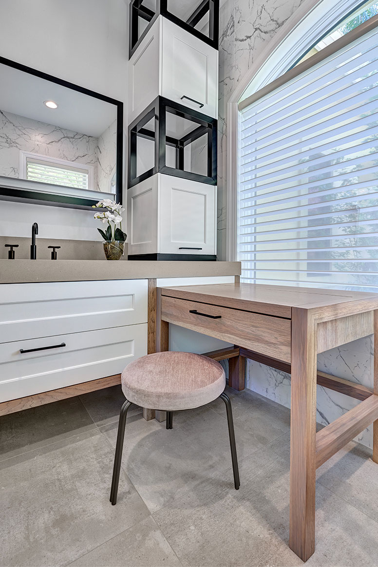Contemporary His & Her's Bathroom