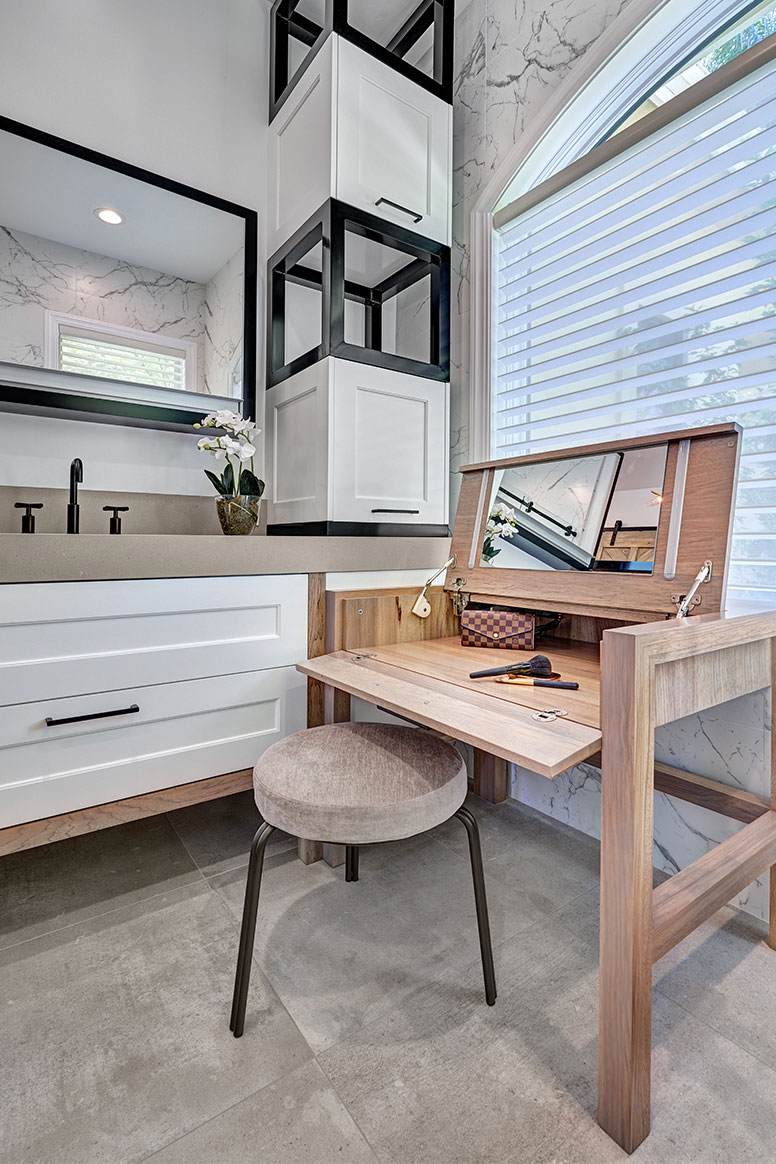 Contemporary His & Her's Bathroom