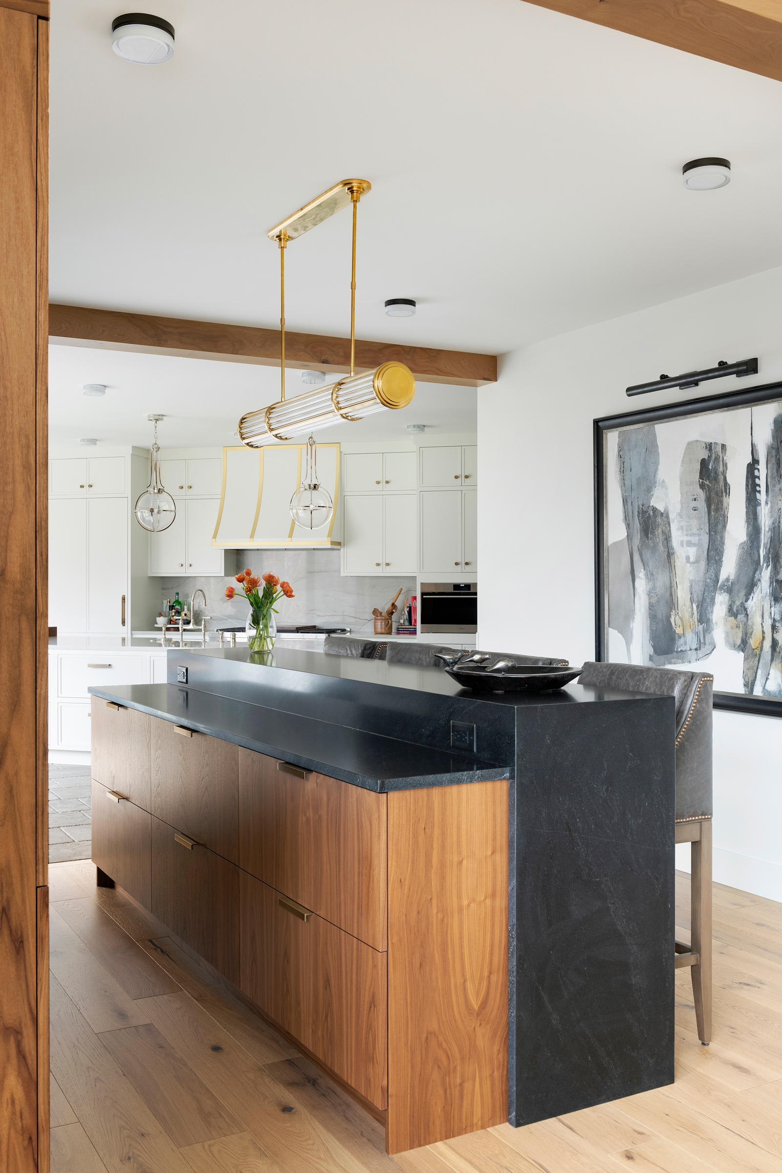 Contemporary Walnut Bar