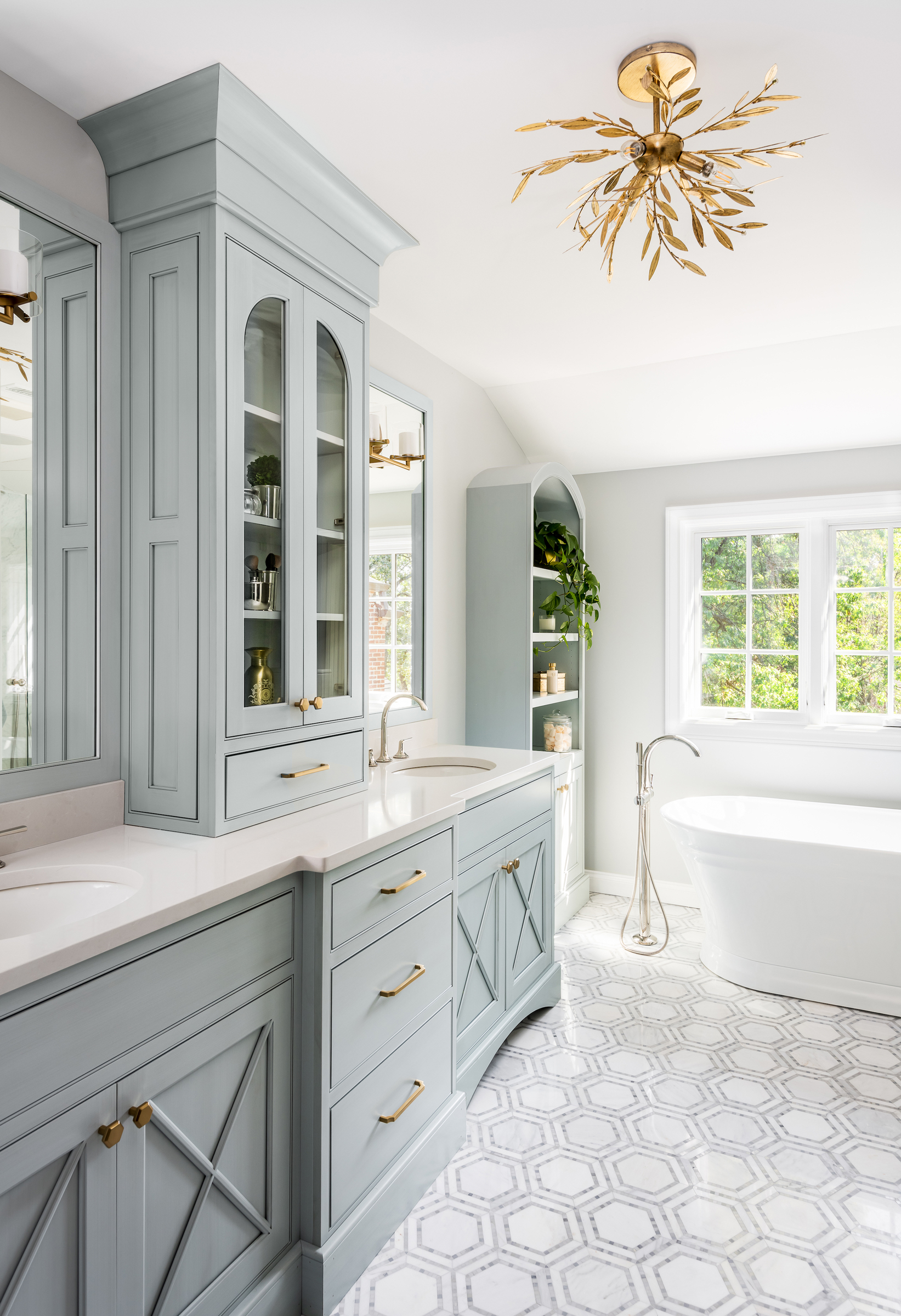 Custom Blue Luxury Bathroom