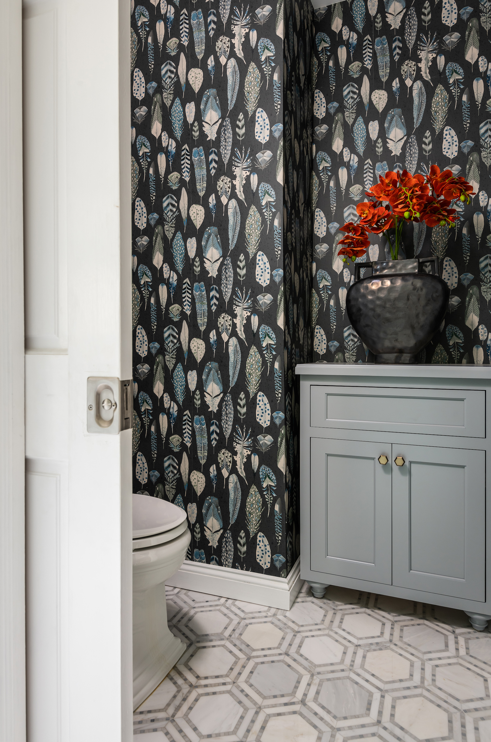 Custom Blue Luxury Bathroom
