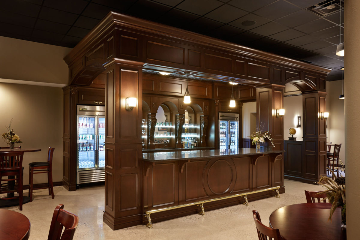 Custom Cherry Pub with a Dark Truffle Finish