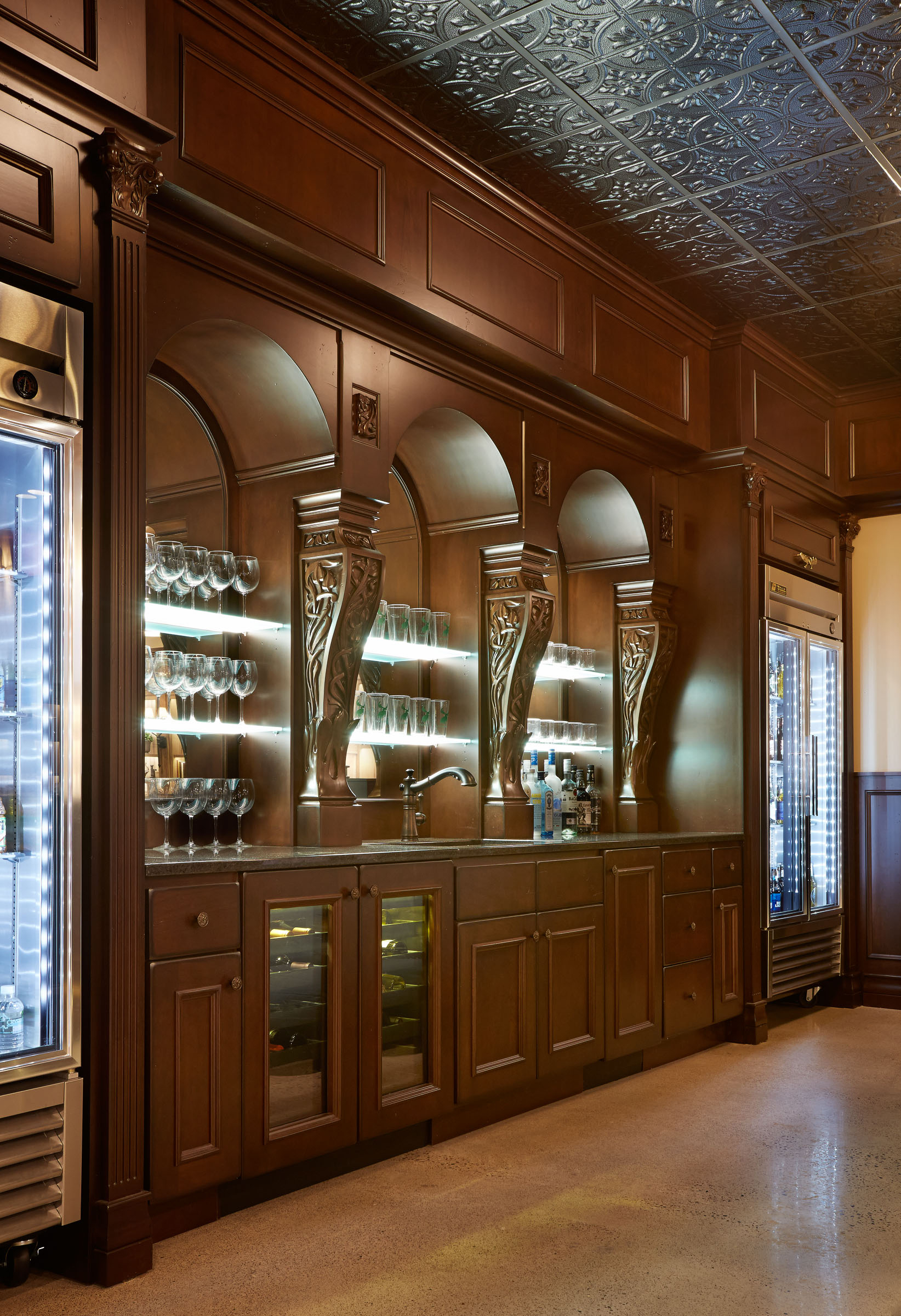 Custom Cherry Pub with a Dark Truffle Finish
