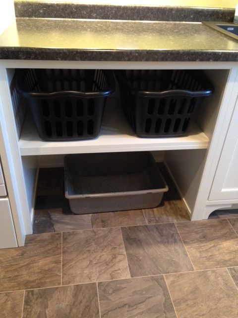Custom Frosty White Mudroom Cabinets