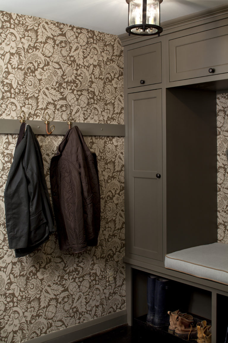 Custom Mudroom Cabinets with Bench