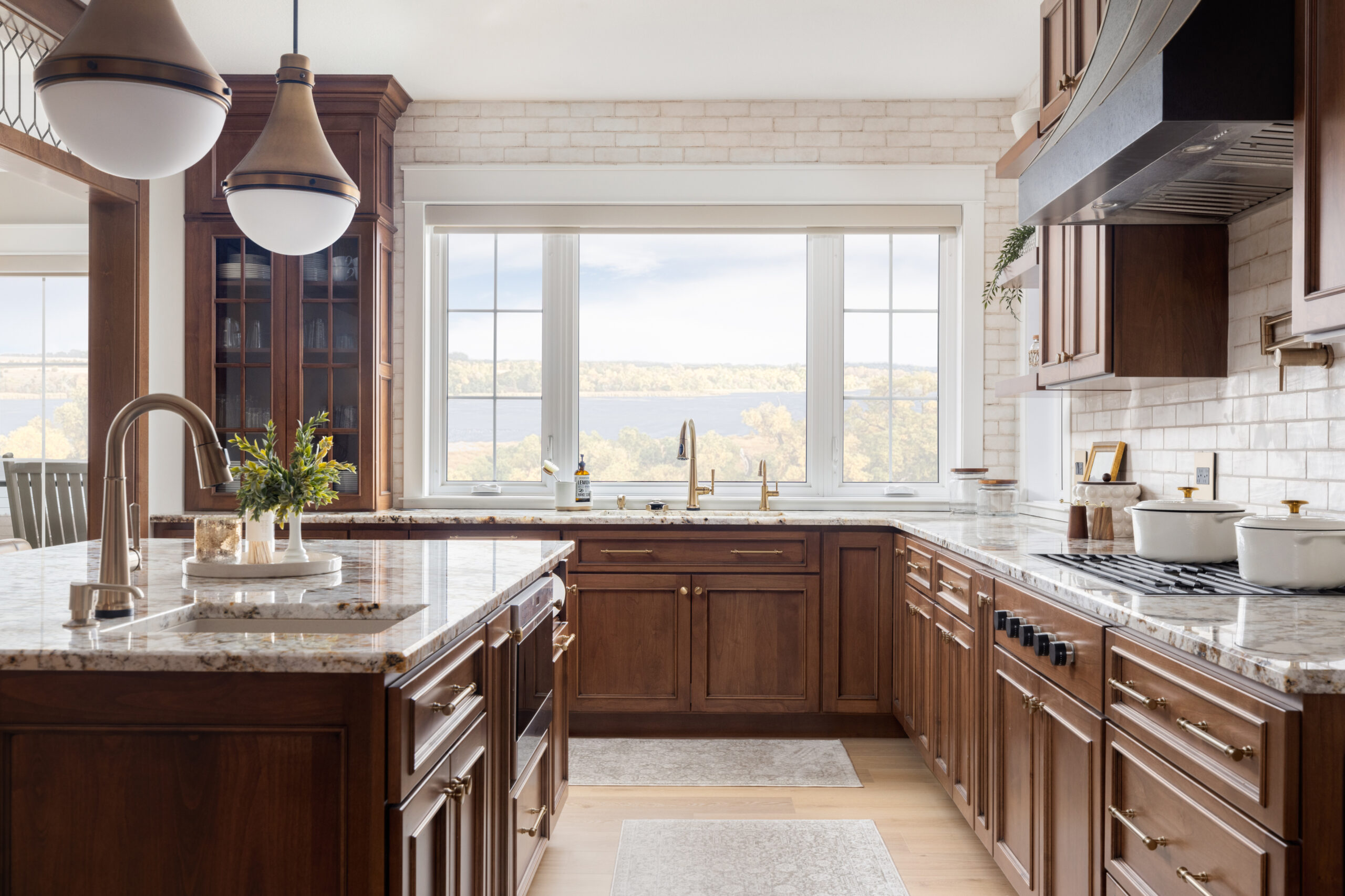 Custom Traditional Stained Alder Kitchen