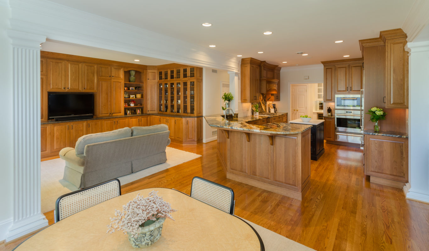 Entertainment Center in a Mid Brown Finish