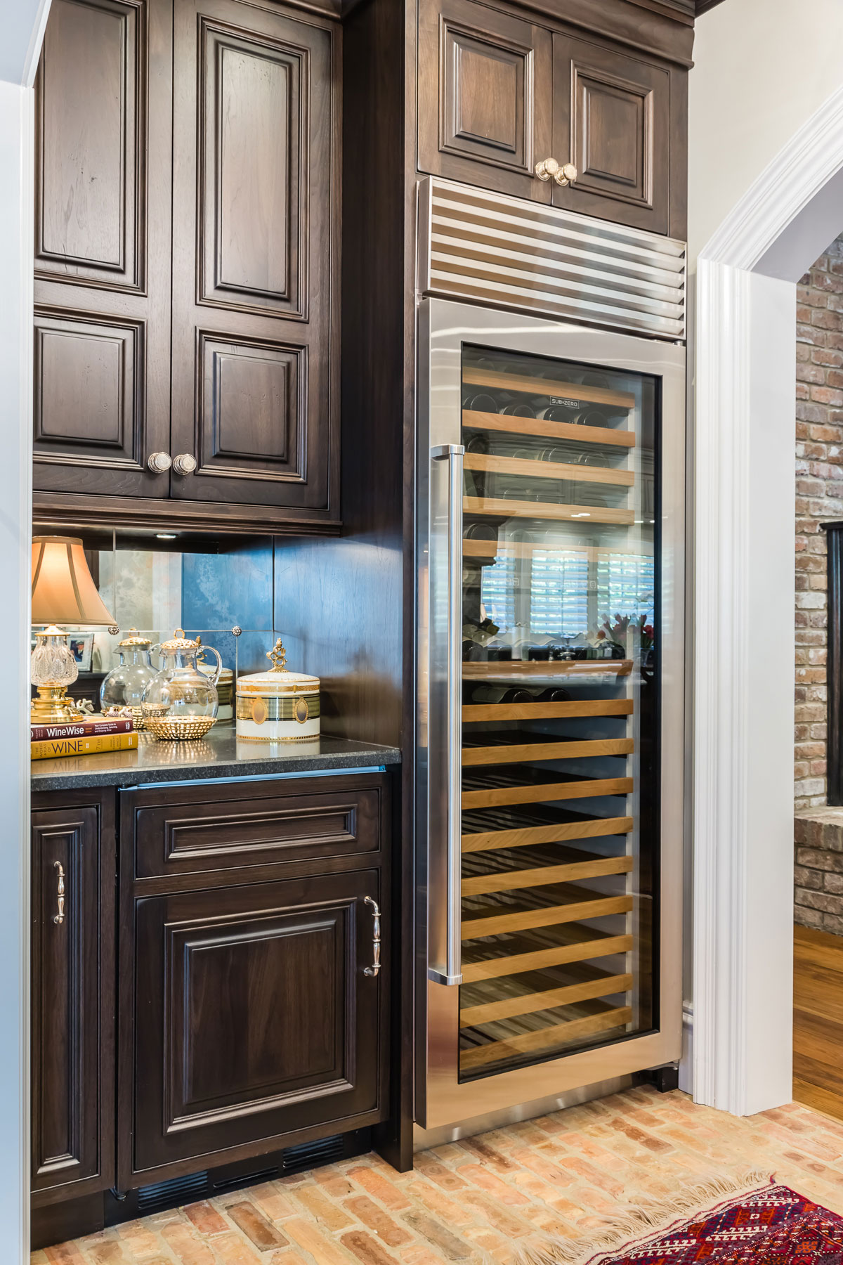 Format Painted White Kitchen with Walnut Island