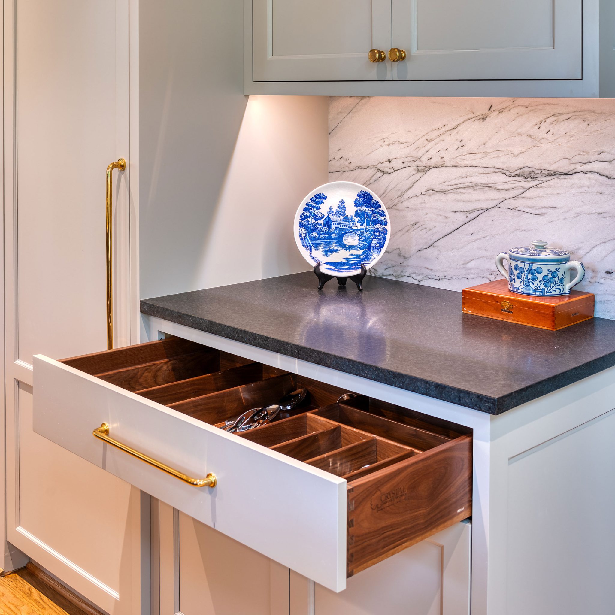 French Villa Refined Custom Kitchen