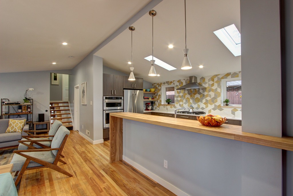 Galley Style Mid Century Modern Kitchen