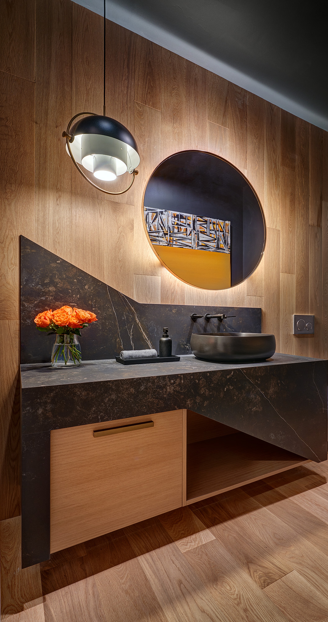 Geometric Bathroom Vanity