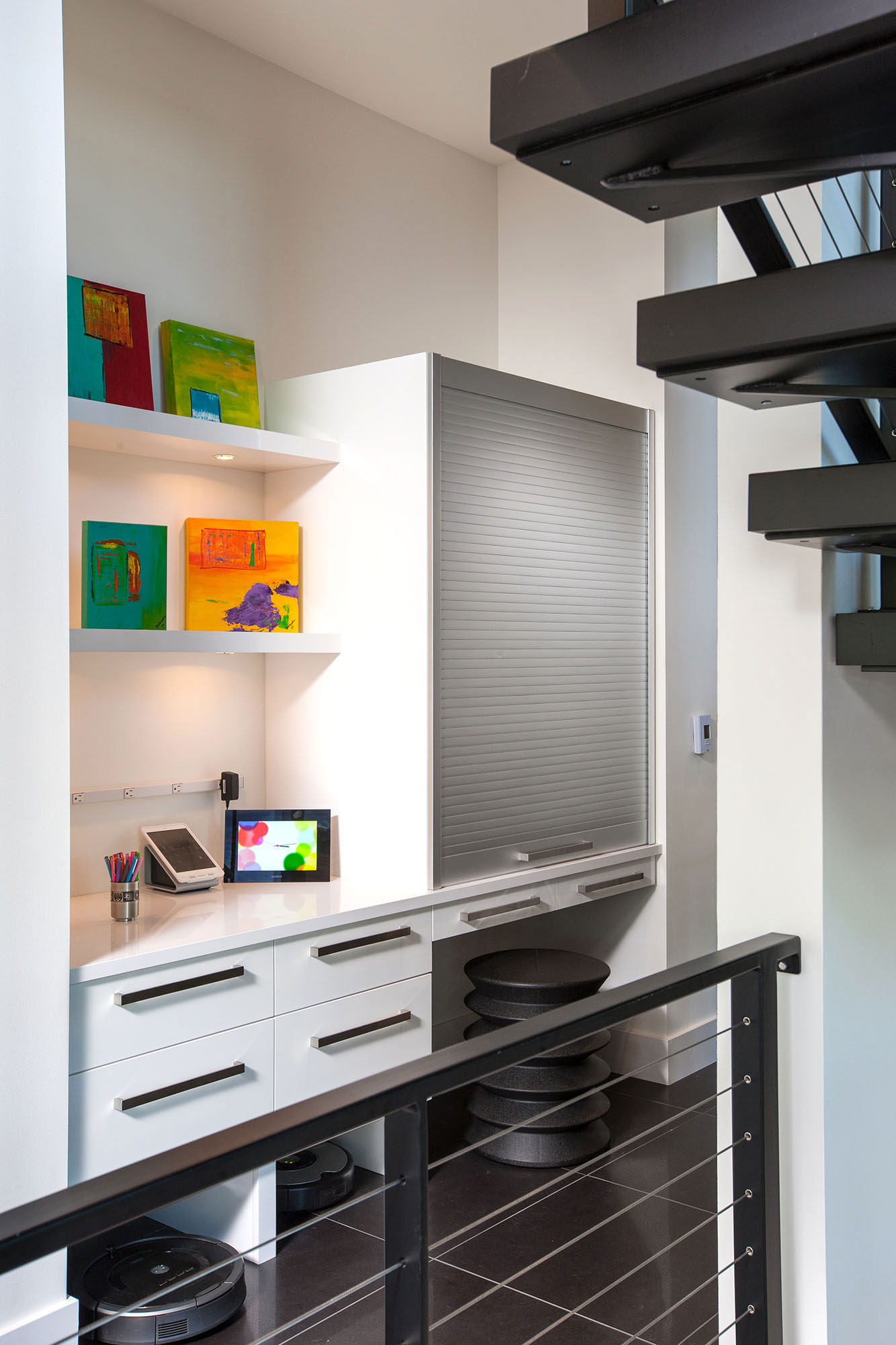 Glass White Modern Kitchen Cabinets