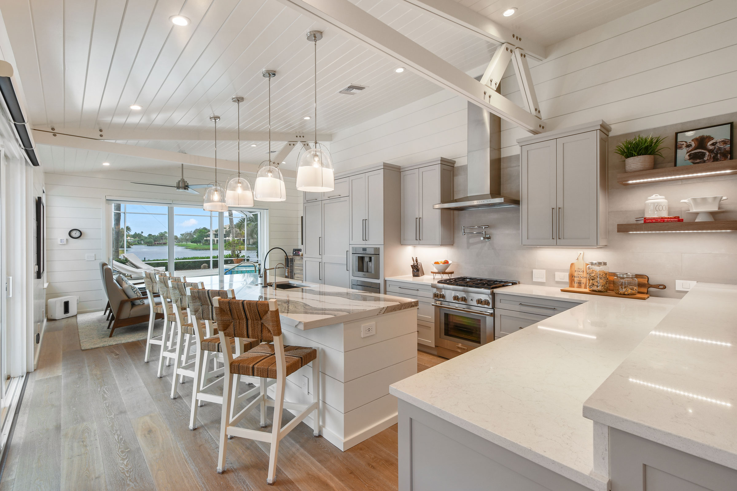 Grey & White Transitional Kitchen