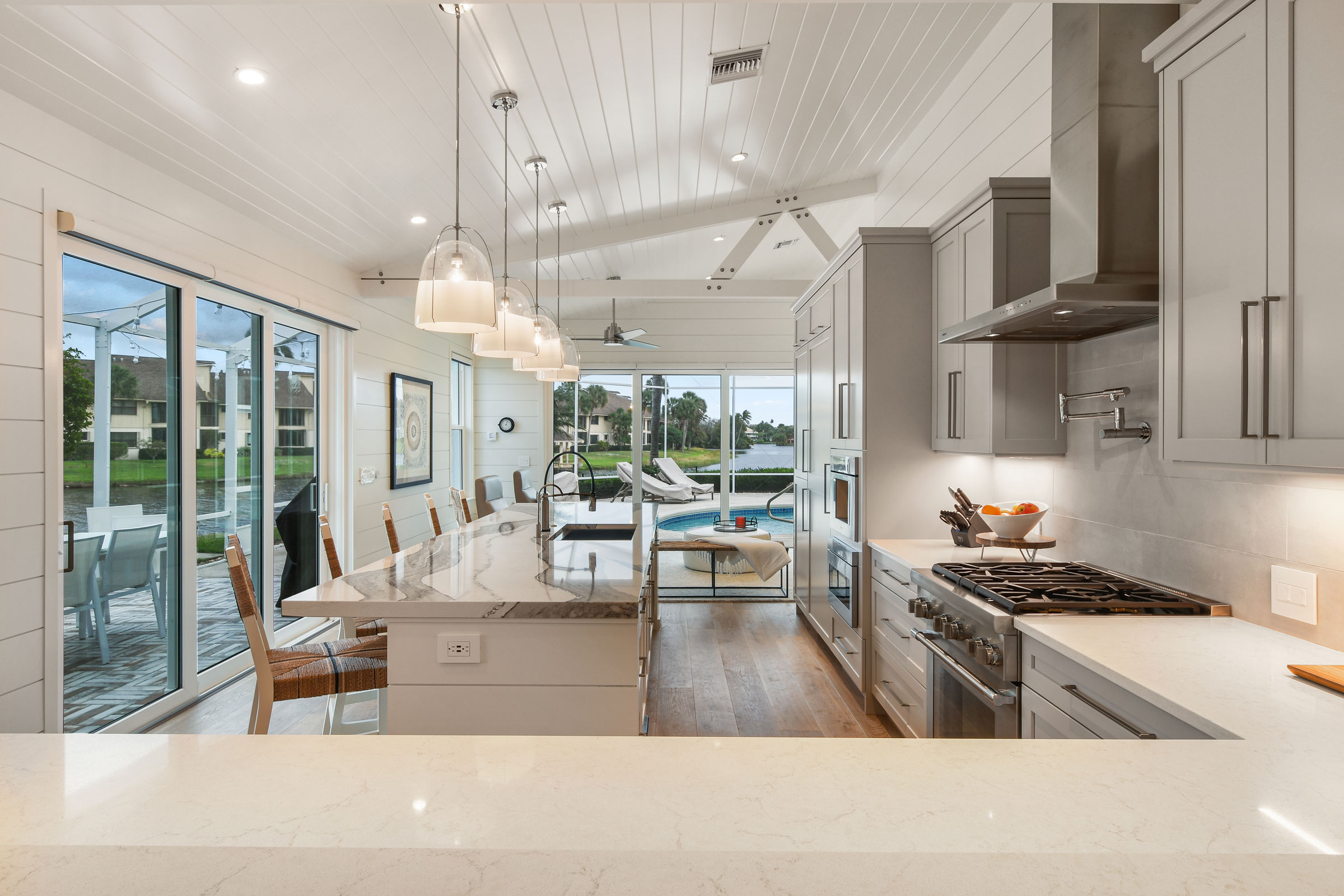 Grey & White Transitional Kitchen