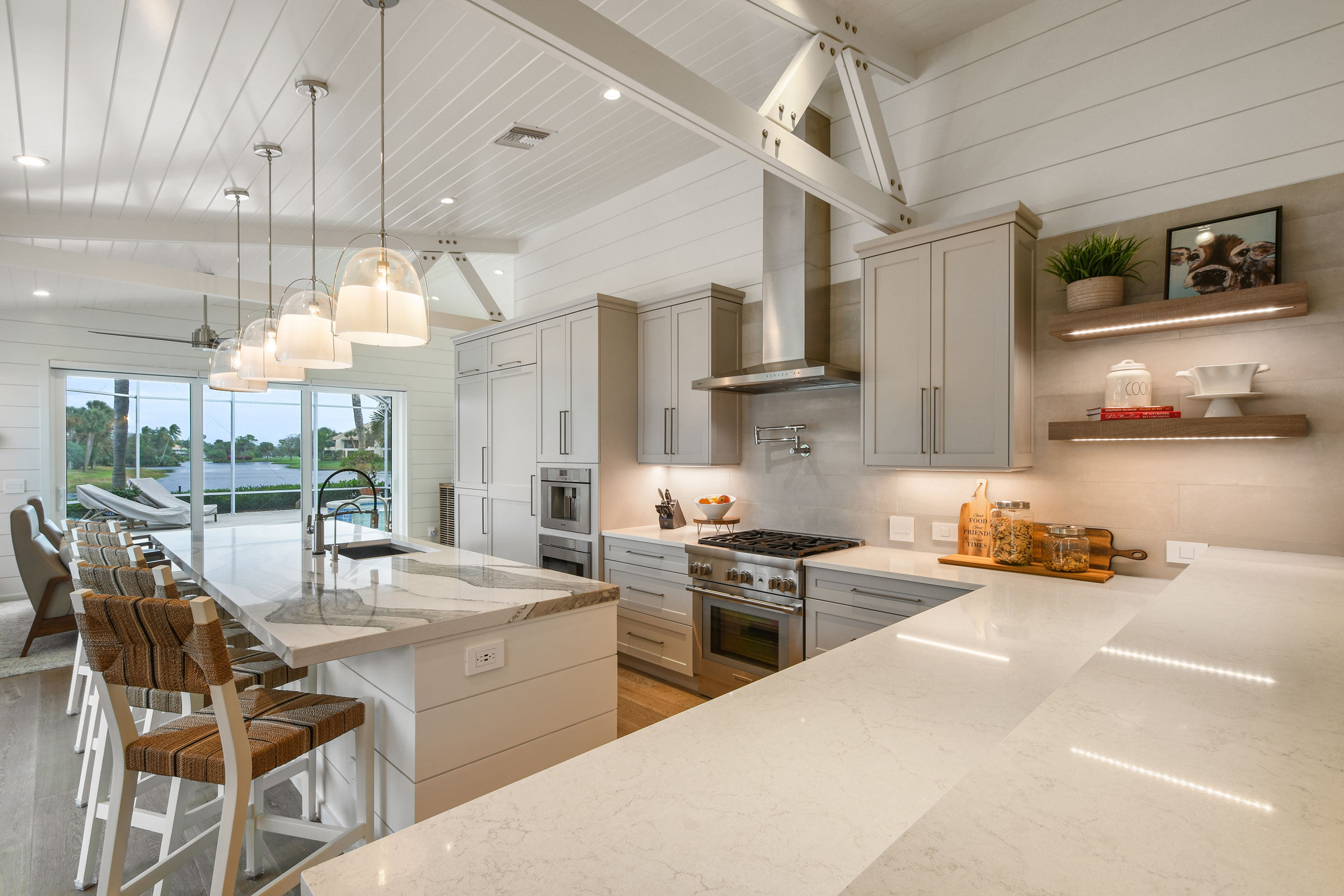 Grey & White Transitional Kitchen