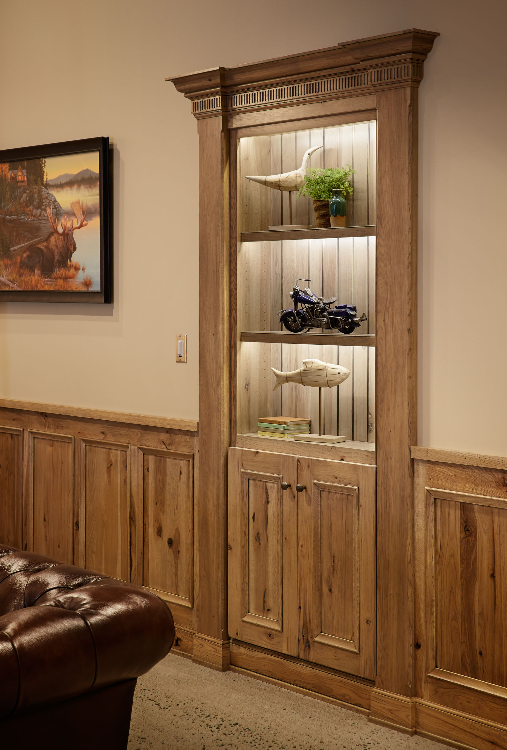 Library in Rustic Hickory