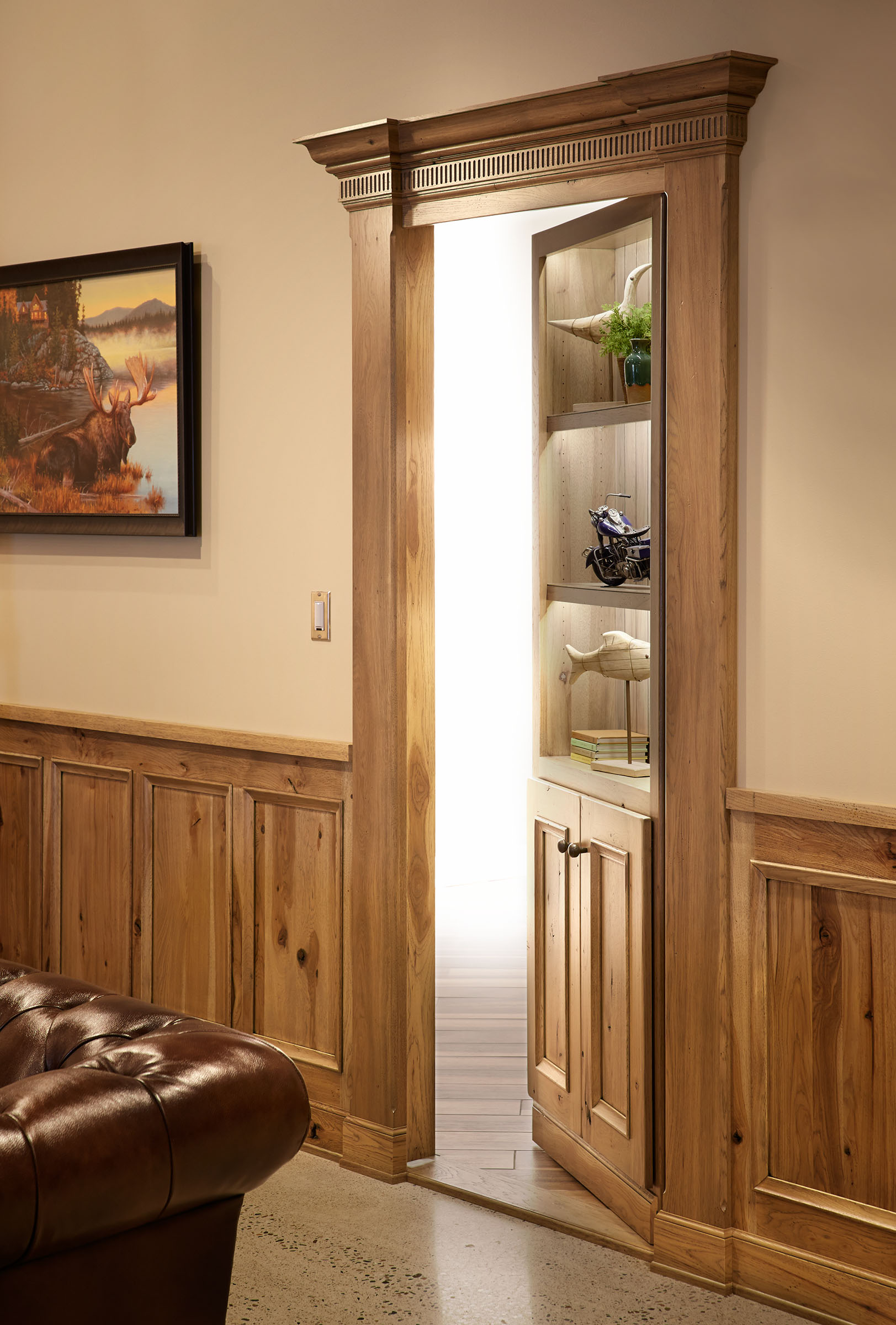 Library in Rustic Hickory