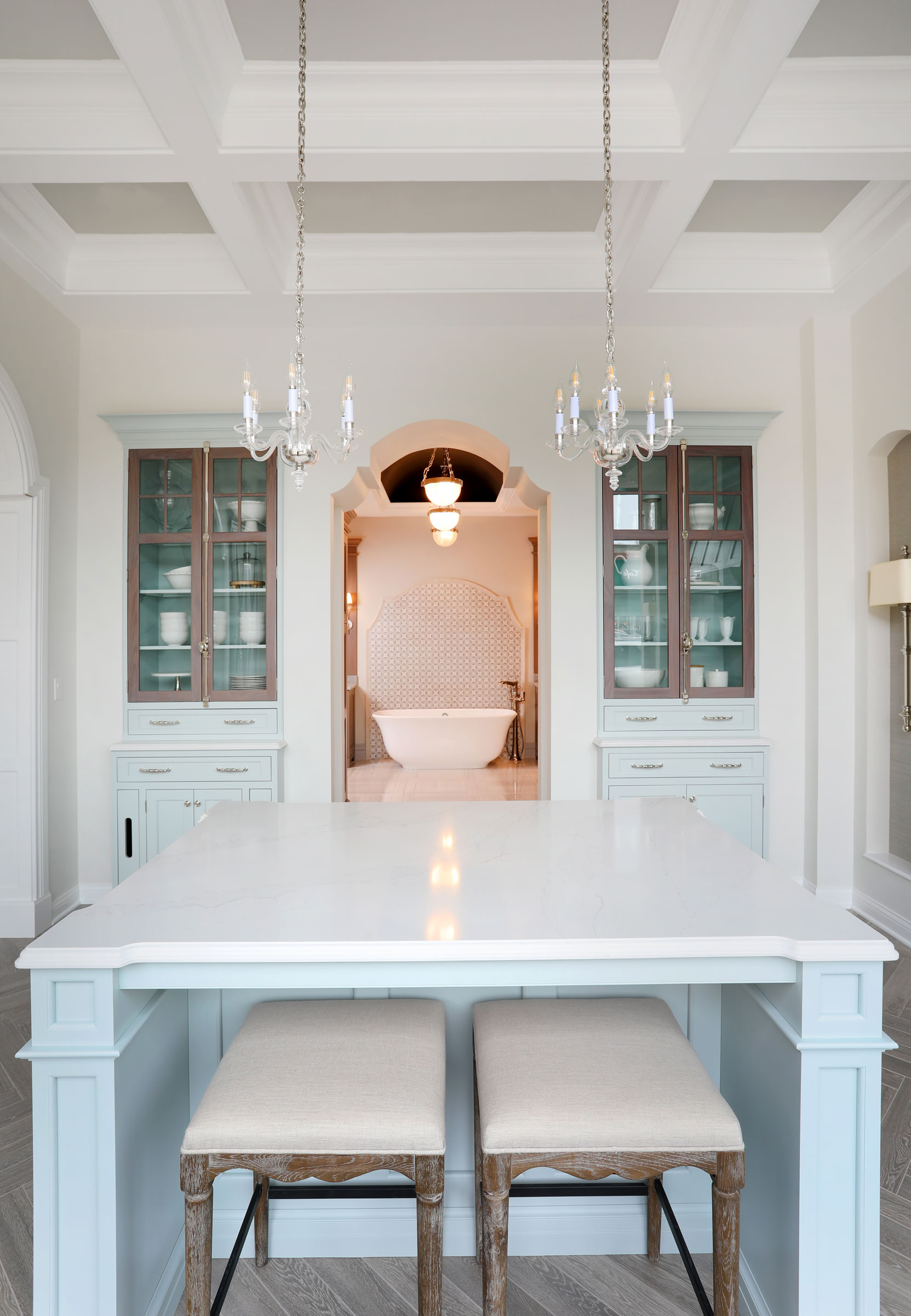 Painted Light Blue Luxury Kitchen