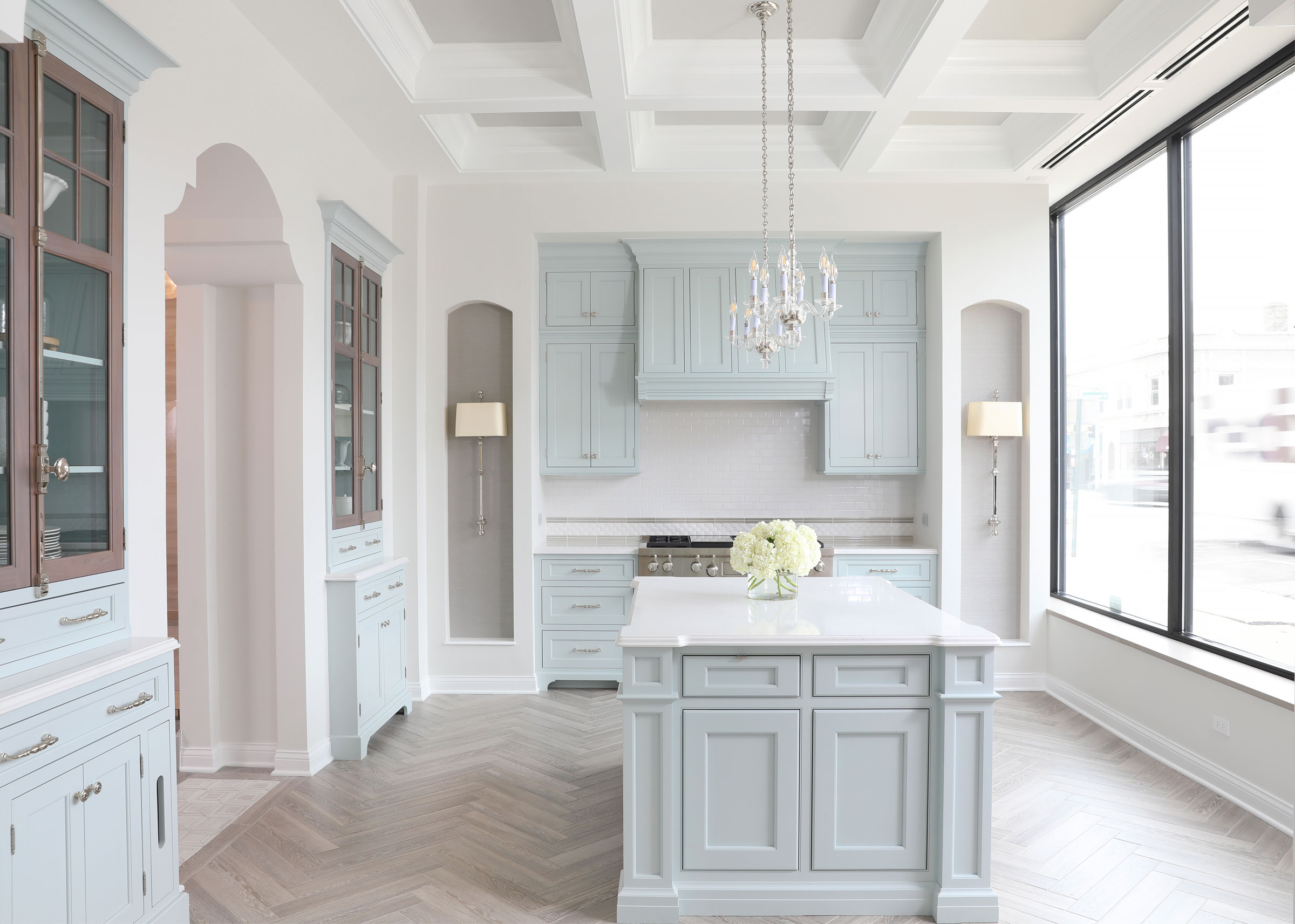 Painted Light Blue Luxury Kitchen