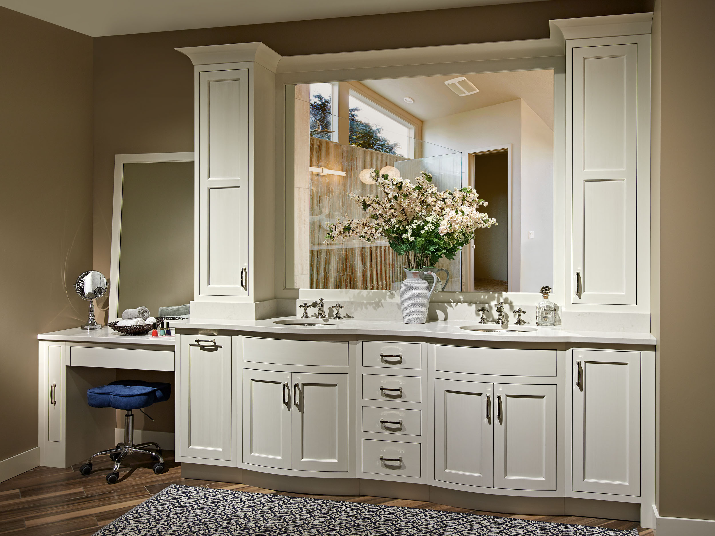 Luxury Vanity With Frosty White Paint