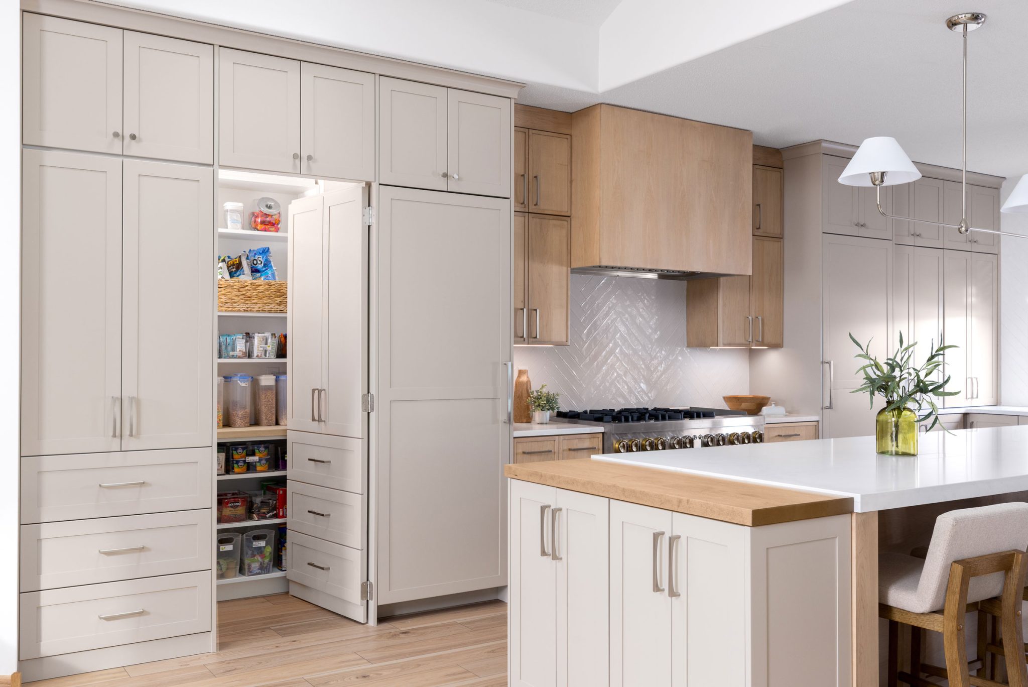 Maple Perfect Beige Open Concept Kitchen