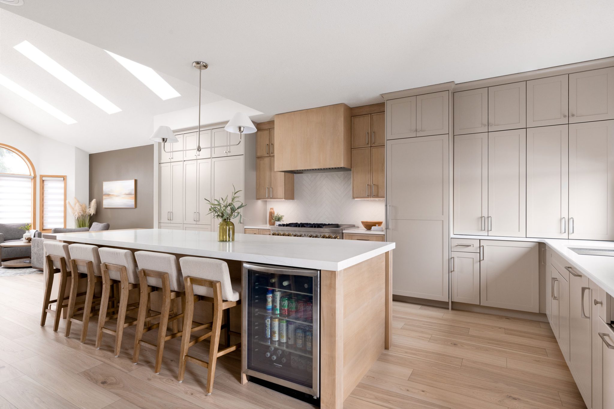Maple Perfect Beige Open Concept Kitchen