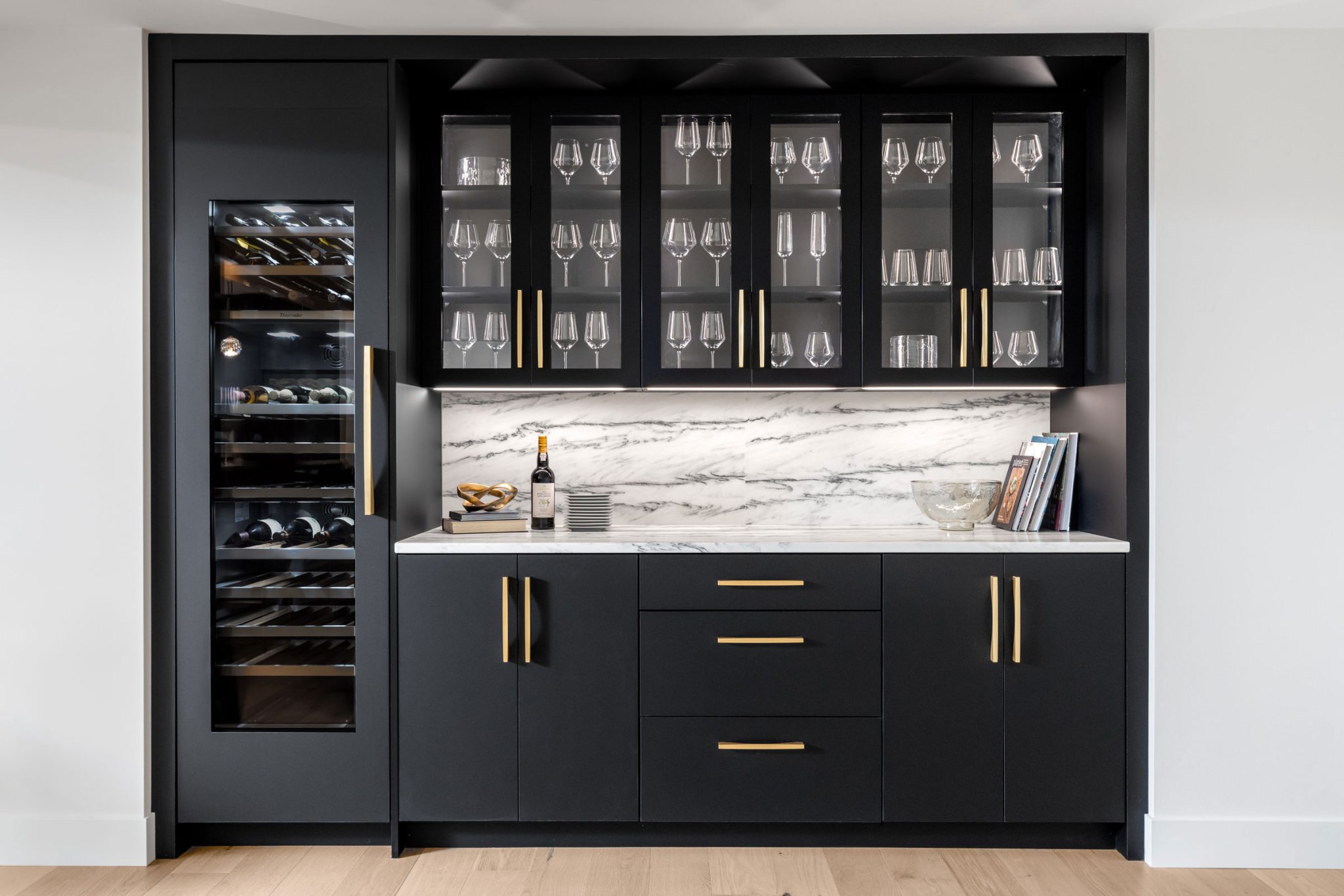 Matte Black Modern Bar