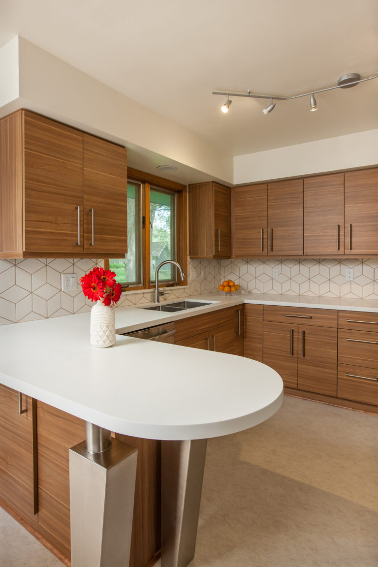 Medium Brown Kitchen Cabinets
