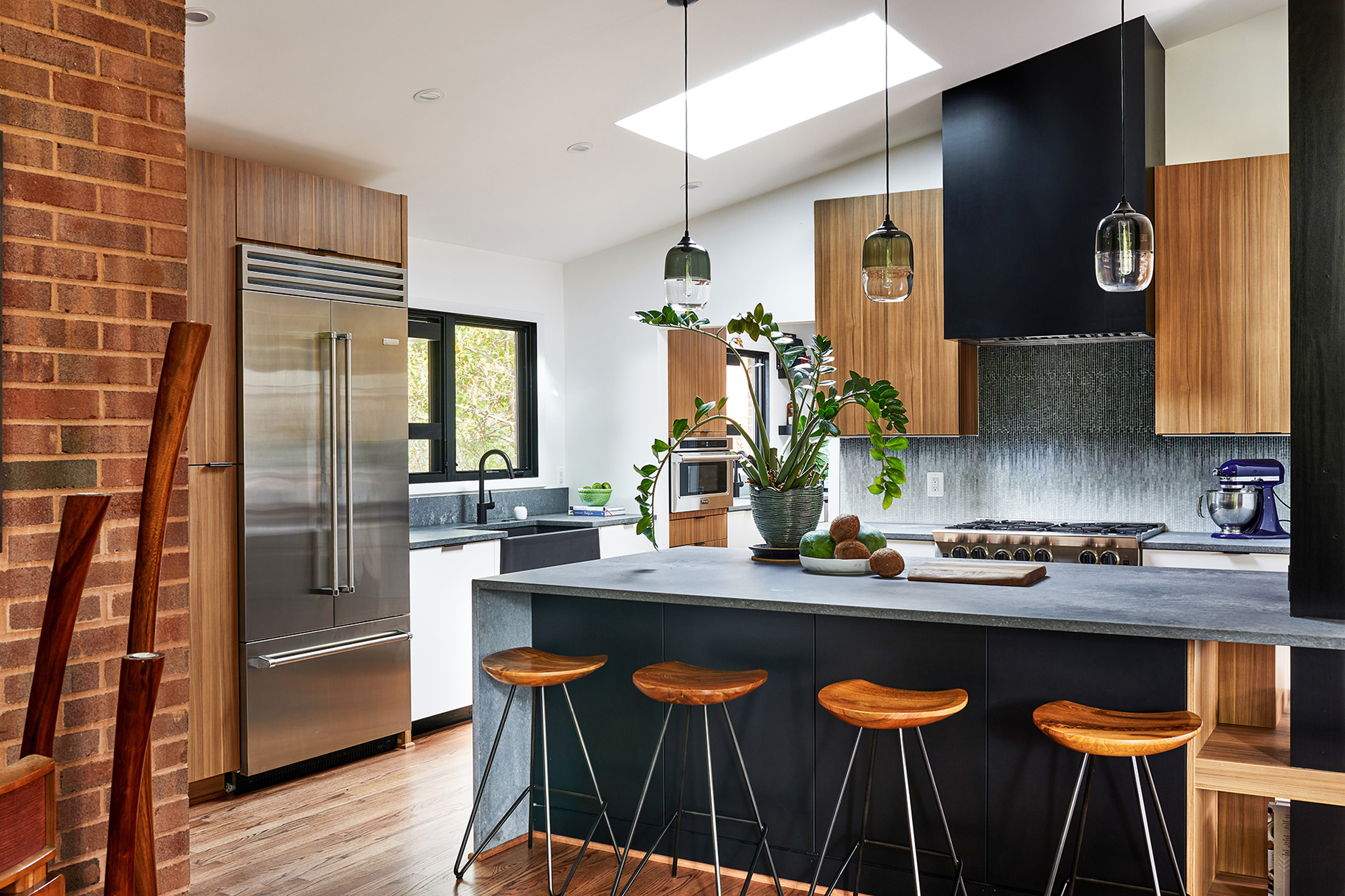 Mid Century Modern Gourmet Kitchen