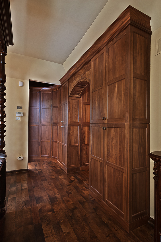 Mid Tone Finished Walnut Hallway