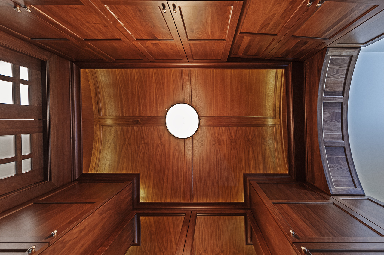 Mid Tone Finished Walnut Hallway