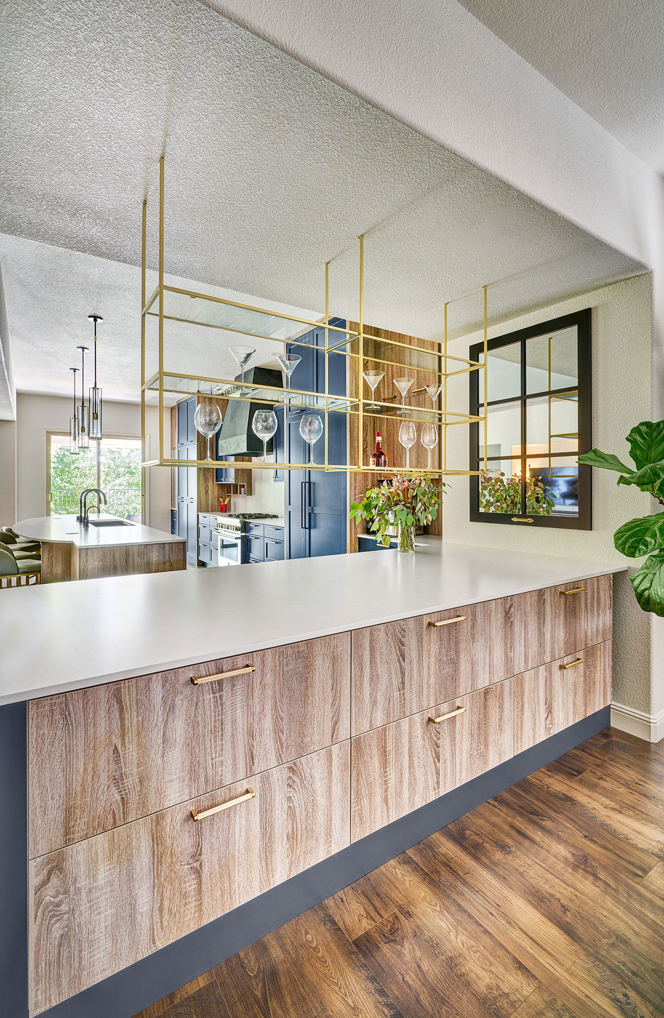 Modern Rustic & Blue Kitchen