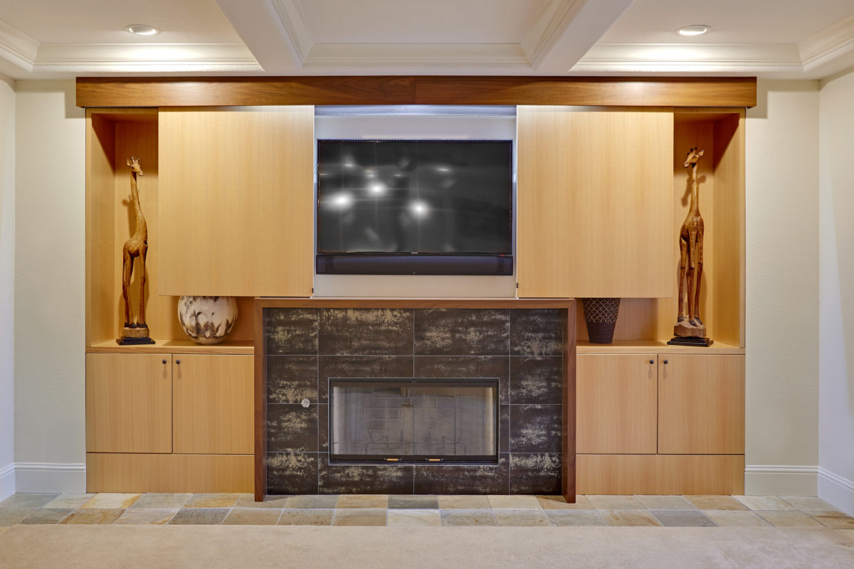 Natural Finished Entertainment Center