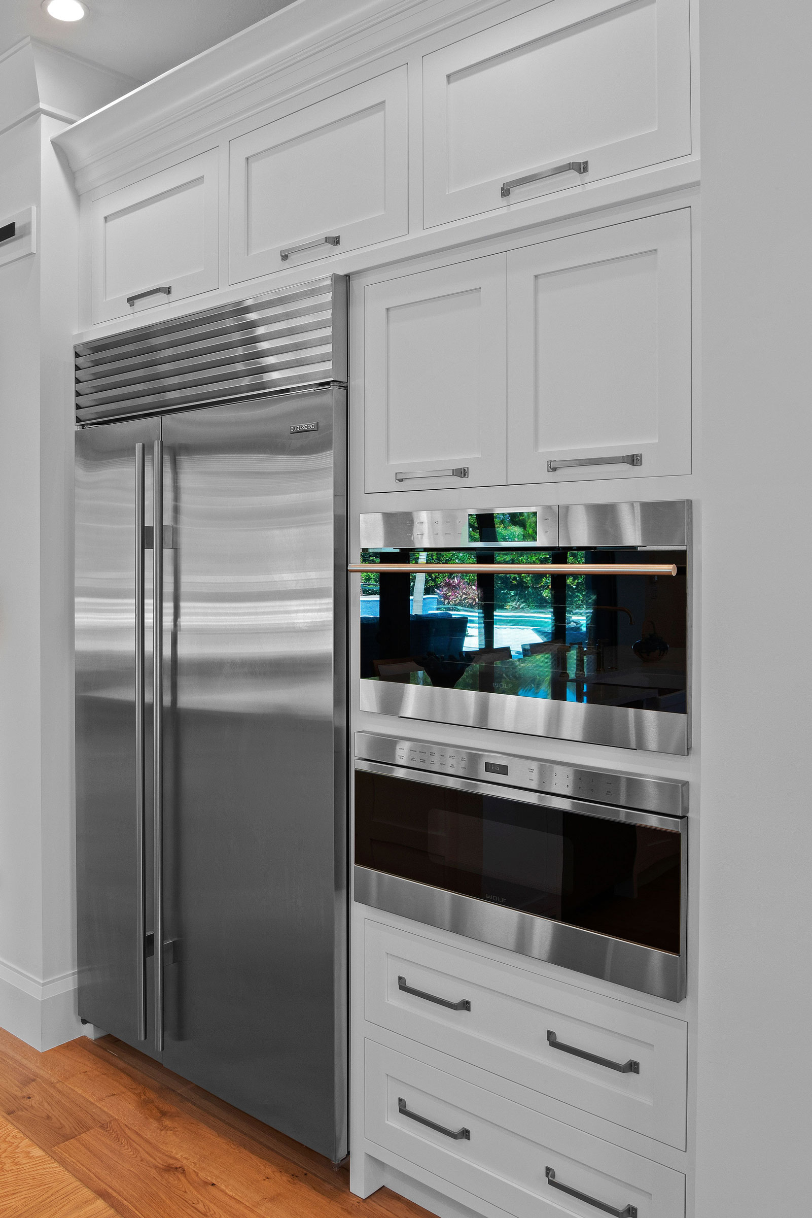 Navy Blue & White Transitional Kitchen