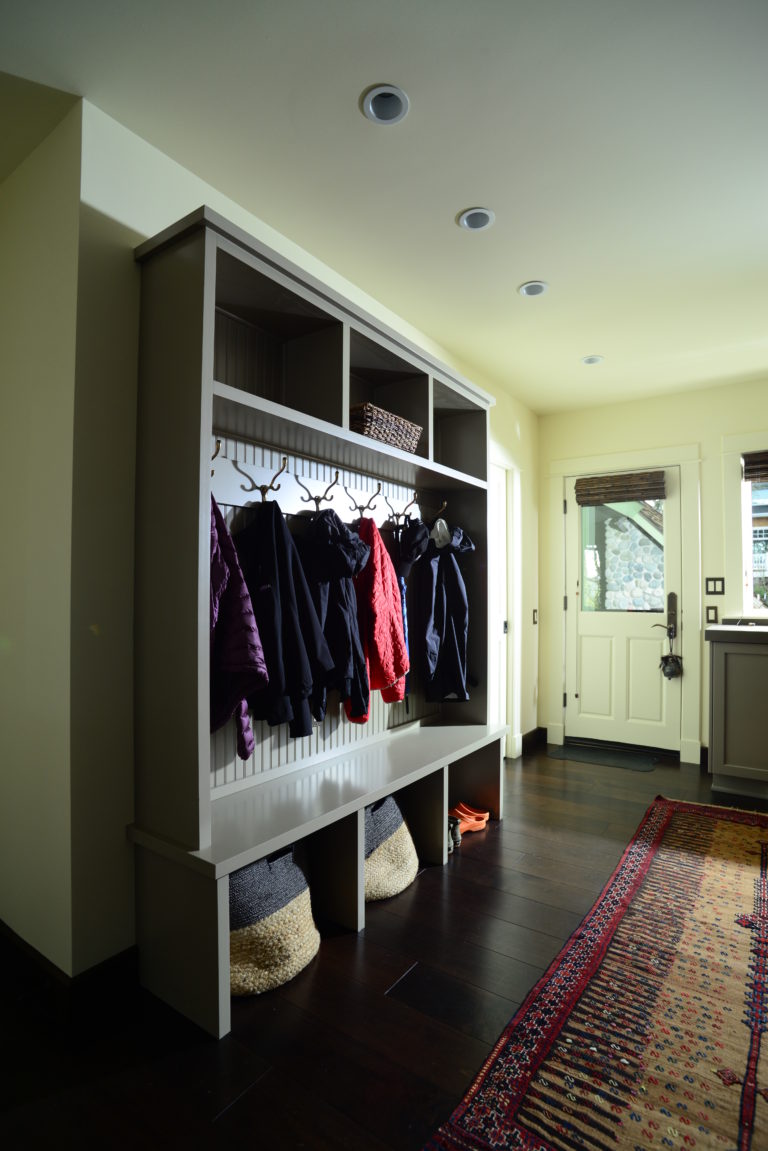 Off White Transitional Laundry Room Cabinets