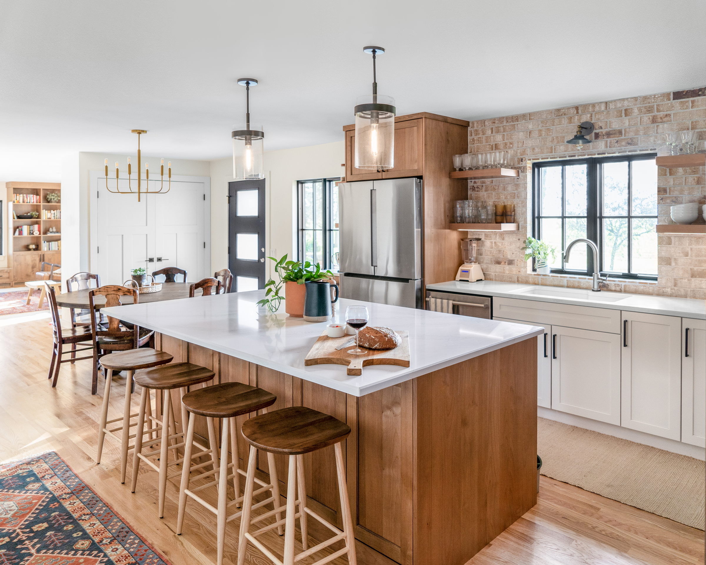 Open Concept Alder Kitchen