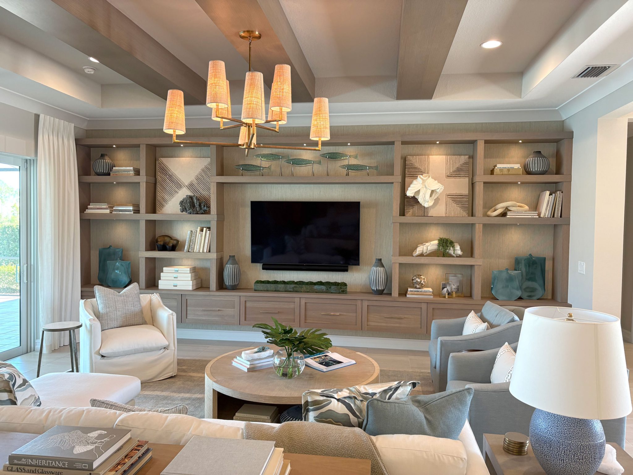 Organic Great Room Cabinetry